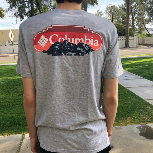 Columbia Shirts | Columbia Men Nwt Grey T-Shirt M | Color: Gray/Red | Size: M | Bri4nn4m4rie's Closet